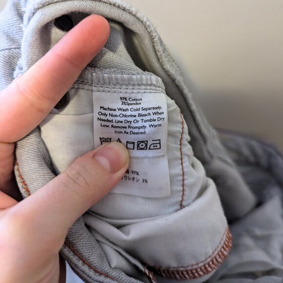 Vintage Y2K Low Rise Womens Eddie Bauer Grey Jeans Denim Size 2 - Picture 7 of 7